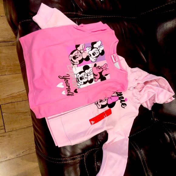 Disney Other - Disney Junior Minnie sweater shirt 2 pieces